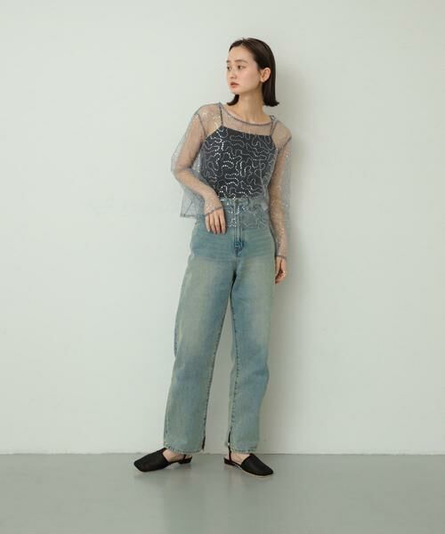 SENSE OF PLACE by URBAN RESEARCH / センスオブプレイス バイ アーバンリサーチ Tシャツ | スパンコールチュールトップ | 詳細16