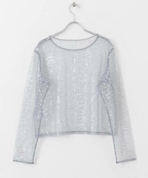 SENSE OF PLACE by URBAN RESEARCH / センスオブプレイス バイ アーバンリサーチ Tシャツ | スパンコールチュールトップ | 詳細22