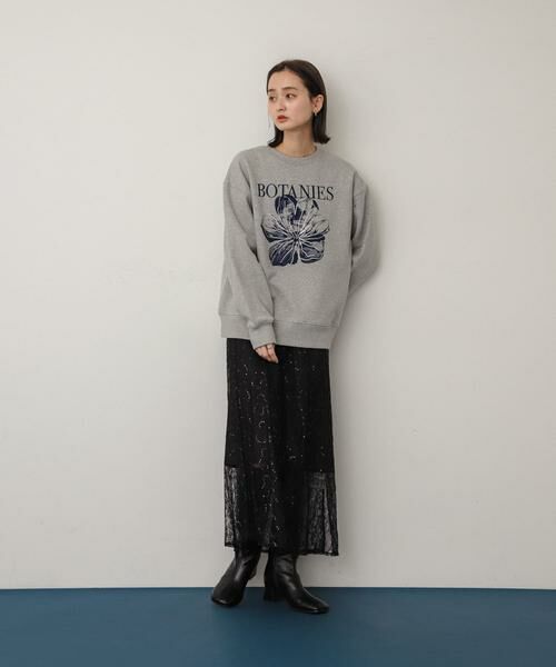 SENSE OF PLACE by URBAN RESEARCH / センスオブプレイス バイ アーバンリサーチ スウェット | シシュウグラフィックルーズスウェット | 詳細4