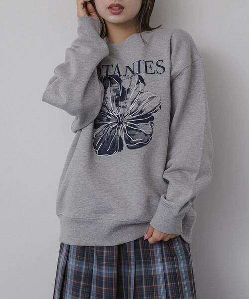 SENSE OF PLACE by URBAN RESEARCH / センスオブプレイス バイ アーバンリサーチ スウェット | シシュウグラフィックルーズスウェット | 詳細6