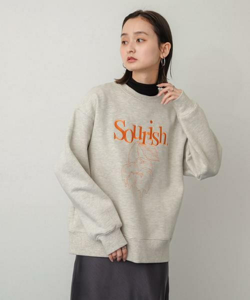 SENSE OF PLACE by URBAN RESEARCH / センスオブプレイス バイ アーバンリサーチ スウェット | シシュウグラフィックルーズスウェット | 詳細12