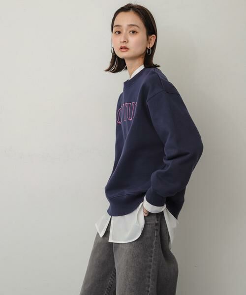 SENSE OF PLACE by URBAN RESEARCH / センスオブプレイス バイ アーバンリサーチ スウェット | シシュウグラフィックルーズスウェット | 詳細28