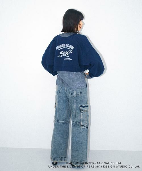 SENSE OF PLACE by URBAN RESEARCH / センスオブプレイス バイ アーバンリサーチ スウェット | 『別注』ANGEL BLUE×SOP　ショートスウェット | 詳細10