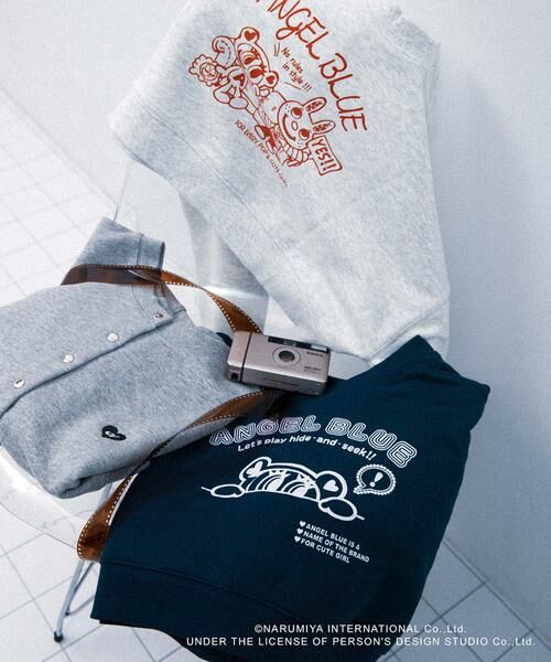 SENSE OF PLACE by URBAN RESEARCH / センスオブプレイス バイ アーバンリサーチ スウェット | 『別注』ANGEL BLUE×SOP　ショートスウェット | 詳細13