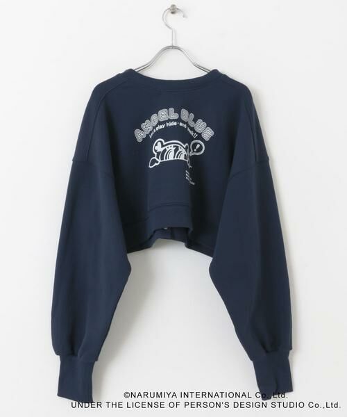 SENSE OF PLACE by URBAN RESEARCH / センスオブプレイス バイ アーバンリサーチ スウェット | 『別注』ANGEL BLUE×SOP　ショートスウェット | 詳細15