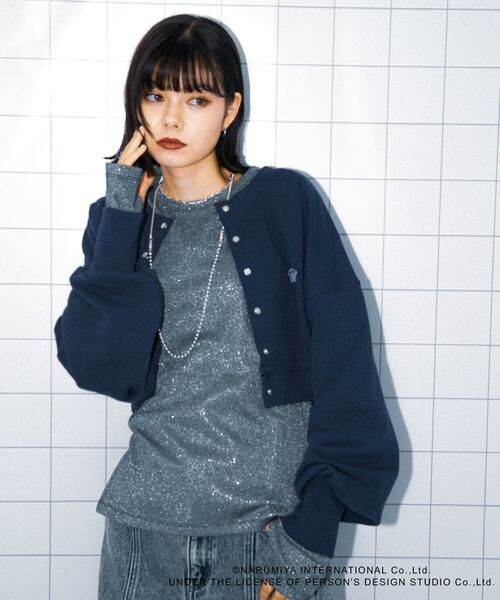 SENSE OF PLACE by URBAN RESEARCH / センスオブプレイス バイ アーバンリサーチ スウェット | 『別注』ANGEL BLUE×SOP　ショートスウェット | 詳細2