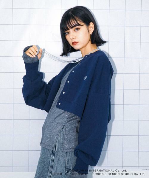 SENSE OF PLACE by URBAN RESEARCH / センスオブプレイス バイ アーバンリサーチ スウェット | 『別注』ANGEL BLUE×SOP　ショートスウェット | 詳細3