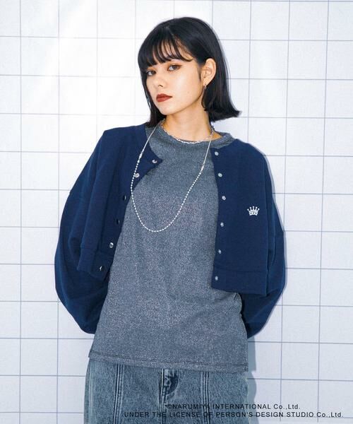 SENSE OF PLACE by URBAN RESEARCH / センスオブプレイス バイ アーバンリサーチ スウェット | 『別注』ANGEL BLUE×SOP　ショートスウェット | 詳細4