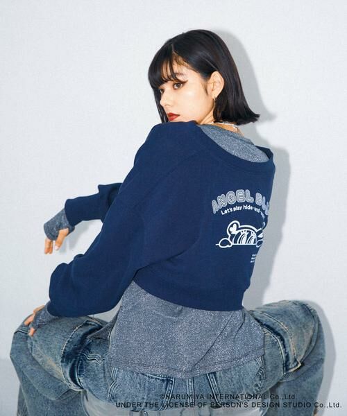 SENSE OF PLACE by URBAN RESEARCH / センスオブプレイス バイ アーバンリサーチ スウェット | 『別注』ANGEL BLUE×SOP　ショートスウェット | 詳細6