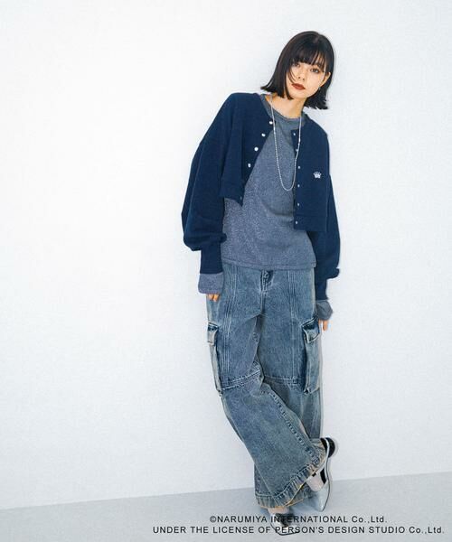 SENSE OF PLACE by URBAN RESEARCH / センスオブプレイス バイ アーバンリサーチ スウェット | 『別注』ANGEL BLUE×SOP　ショートスウェット | 詳細7