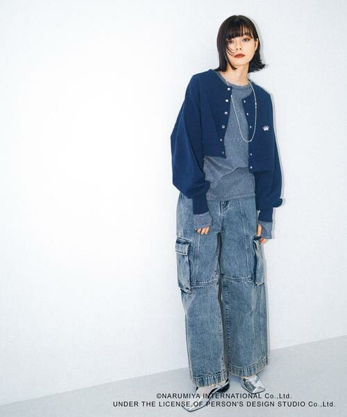 SENSE OF PLACE by URBAN RESEARCH / センスオブプレイス バイ アーバンリサーチ スウェット | 『別注』ANGEL BLUE×SOP　ショートスウェット | 詳細8