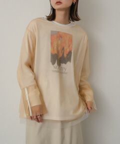 SENSE OF PLACE by URBAN RESEARCH / センスオブプレイス バイ アーバンリサーチ Tシャツ | シアーチュールトップ