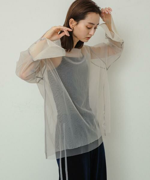 SENSE OF PLACE by URBAN RESEARCH / センスオブプレイス バイ アーバンリサーチ Tシャツ | シアーチュールトップ | 詳細10