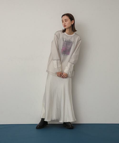 SENSE OF PLACE by URBAN RESEARCH / センスオブプレイス バイ アーバンリサーチ Tシャツ | シアーチュールトップ | 詳細4