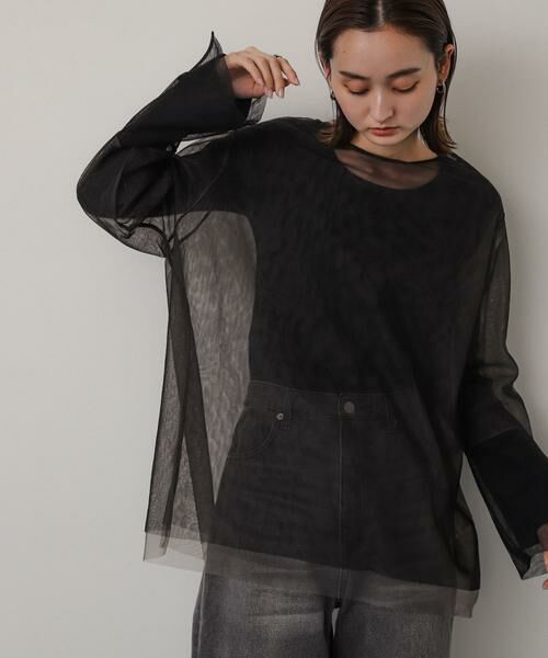 SENSE OF PLACE by URBAN RESEARCH / センスオブプレイス バイ アーバンリサーチ Tシャツ | シアーチュールトップ | 詳細16