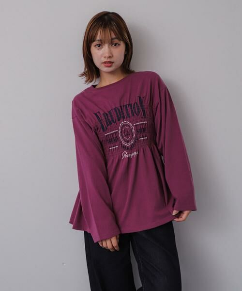 SENSE OF PLACE by URBAN RESEARCH / センスオブプレイス バイ アーバンリサーチ Tシャツ | シャーリンググラフィックロングスリーブTシャツ | 詳細1