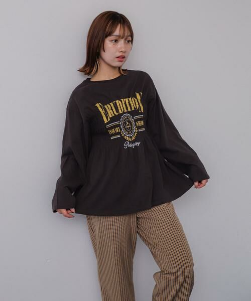 SENSE OF PLACE by URBAN RESEARCH / センスオブプレイス バイ アーバンリサーチ Tシャツ | シャーリンググラフィックロングスリーブTシャツ | 詳細15