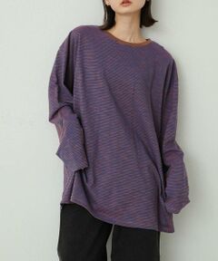 SENSE OF PLACE by URBAN RESEARCH / センスオブプレイス バイ アーバンリサーチ Tシャツ | シアーボーダールーズトップ