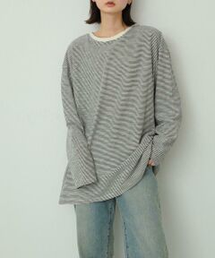 SENSE OF PLACE by URBAN RESEARCH / センスオブプレイス バイ アーバンリサーチ Tシャツ | シアーボーダールーズトップ