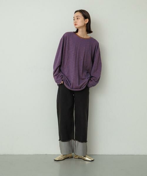 SENSE OF PLACE by URBAN RESEARCH / センスオブプレイス バイ アーバンリサーチ Tシャツ | シアーボーダールーズトップ | 詳細2