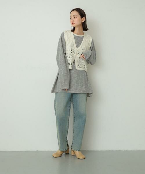 SENSE OF PLACE by URBAN RESEARCH / センスオブプレイス バイ アーバンリサーチ Tシャツ | シアーボーダールーズトップ | 詳細9