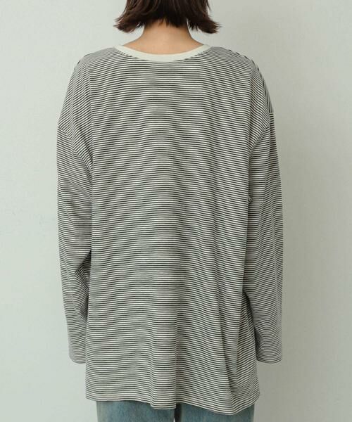 SENSE OF PLACE by URBAN RESEARCH / センスオブプレイス バイ アーバンリサーチ Tシャツ | シアーボーダールーズトップ | 詳細13