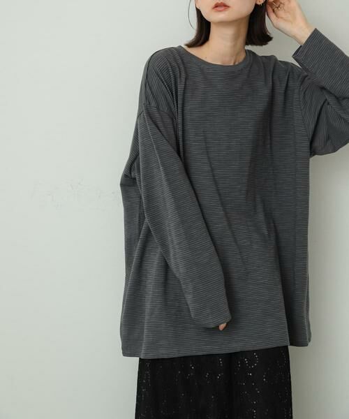 SENSE OF PLACE by URBAN RESEARCH / センスオブプレイス バイ アーバンリサーチ Tシャツ | シアーボーダールーズトップ | 詳細18