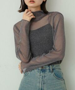 SENSE OF PLACE by URBAN RESEARCH / センスオブプレイス バイ アーバンリサーチ Tシャツ | ラメシアーハイネックトップ