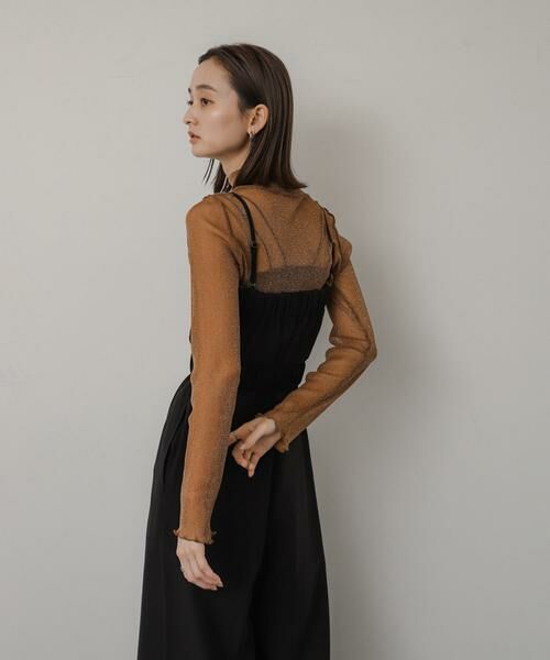SENSE OF PLACE by URBAN RESEARCH / センスオブプレイス バイ アーバンリサーチ Tシャツ | ラメシアーハイネックトップ | 詳細2