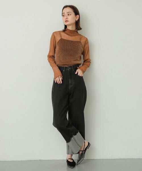 SENSE OF PLACE by URBAN RESEARCH / センスオブプレイス バイ アーバンリサーチ Tシャツ | ラメシアーハイネックトップ | 詳細7