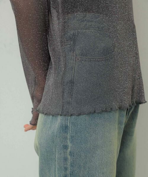 SENSE OF PLACE by URBAN RESEARCH / センスオブプレイス バイ アーバンリサーチ Tシャツ | ラメシアーハイネックトップ | 詳細22