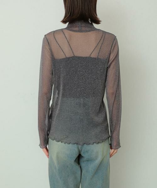 SENSE OF PLACE by URBAN RESEARCH / センスオブプレイス バイ アーバンリサーチ Tシャツ | ラメシアーハイネックトップ | 詳細20