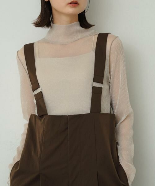 SENSE OF PLACE by URBAN RESEARCH / センスオブプレイス バイ アーバンリサーチ Tシャツ | ラメシアーハイネックトップ | 詳細27