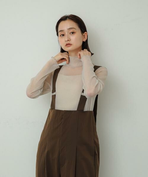 SENSE OF PLACE by URBAN RESEARCH / センスオブプレイス バイ アーバンリサーチ Tシャツ | ラメシアーハイネックトップ | 詳細29