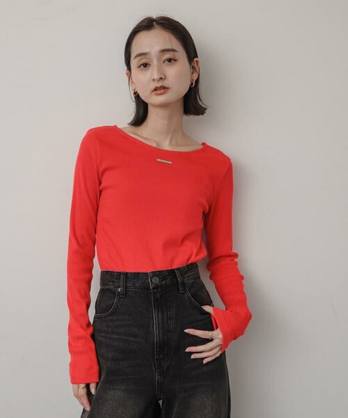 SENSE OF PLACE by URBAN RESEARCH / センスオブプレイス バイ アーバンリサーチ Tシャツ | プレートツキバレエネックトップ | 詳細1