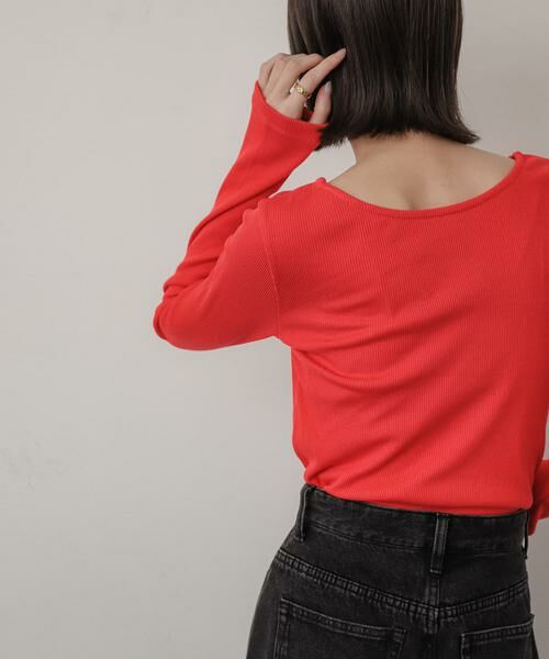 SENSE OF PLACE by URBAN RESEARCH / センスオブプレイス バイ アーバンリサーチ Tシャツ | プレートツキバレエネックトップ | 詳細2