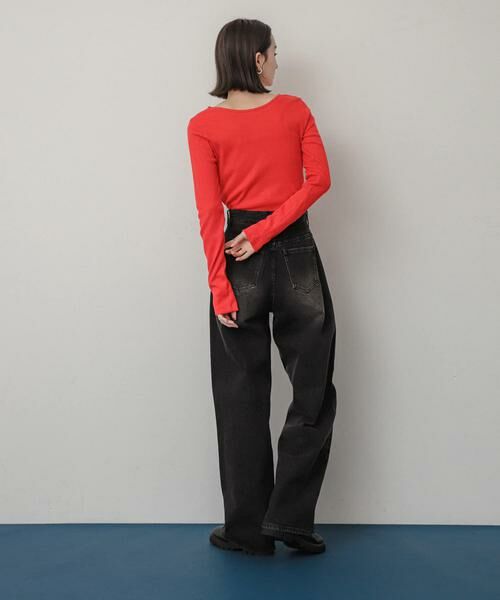 SENSE OF PLACE by URBAN RESEARCH / センスオブプレイス バイ アーバンリサーチ Tシャツ | プレートツキバレエネックトップ | 詳細3