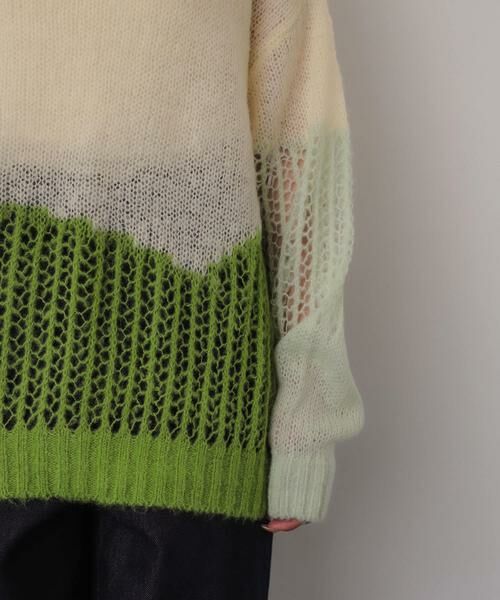 SENSE OF PLACE by URBAN RESEARCH / センスオブプレイス バイ アーバンリサーチ ニット・セーター | モヘアタッチパッチワークセーター | 詳細10