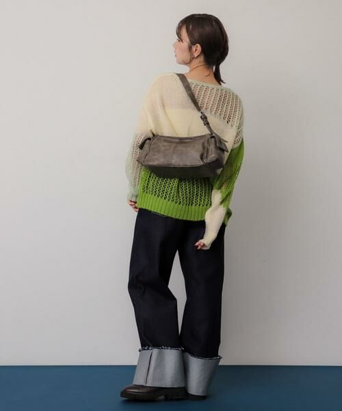 SENSE OF PLACE by URBAN RESEARCH / センスオブプレイス バイ アーバンリサーチ ニット・セーター | モヘアタッチパッチワークセーター | 詳細5