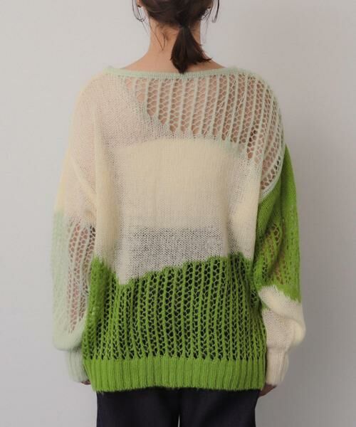 SENSE OF PLACE by URBAN RESEARCH / センスオブプレイス バイ アーバンリサーチ ニット・セーター | モヘアタッチパッチワークセーター | 詳細8