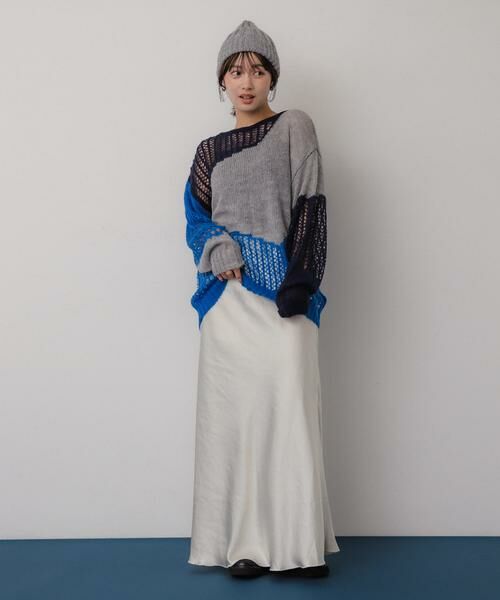 SENSE OF PLACE by URBAN RESEARCH / センスオブプレイス バイ アーバンリサーチ ニット・セーター | モヘアタッチパッチワークセーター | 詳細23