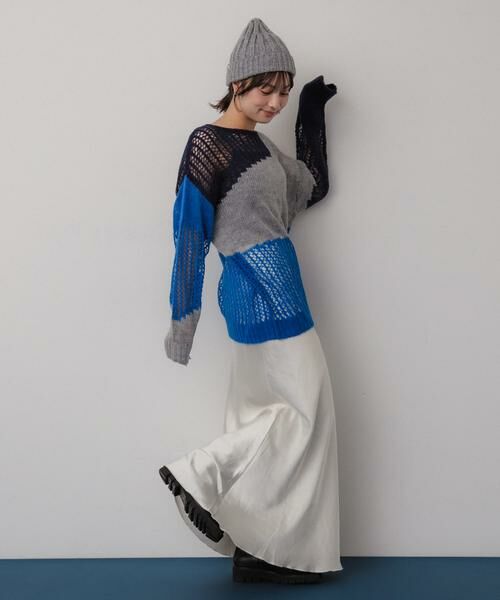 SENSE OF PLACE by URBAN RESEARCH / センスオブプレイス バイ アーバンリサーチ ニット・セーター | モヘアタッチパッチワークセーター | 詳細24