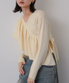 SENSE OF PLACE by URBAN RESEARCH / センスオブプレイス バイ アーバンリサーチ ニット・セーター | 2WAYフリルレイヤードセーター