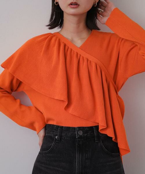 SENSE OF PLACE by URBAN RESEARCH / センスオブプレイス バイ アーバンリサーチ ニット・セーター | 2WAYフリルレイヤードセーター | 詳細1