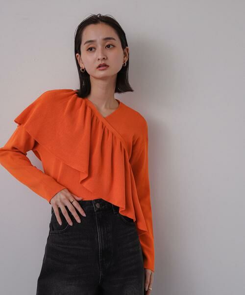 SENSE OF PLACE by URBAN RESEARCH / センスオブプレイス バイ アーバンリサーチ ニット・セーター | 2WAYフリルレイヤードセーター | 詳細2