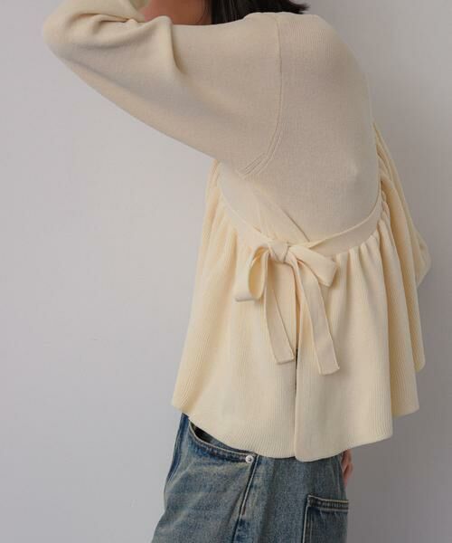 SENSE OF PLACE by URBAN RESEARCH / センスオブプレイス バイ アーバンリサーチ ニット・セーター | 2WAYフリルレイヤードセーター | 詳細24