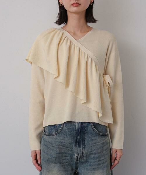 SENSE OF PLACE by URBAN RESEARCH / センスオブプレイス バイ アーバンリサーチ ニット・セーター | 2WAYフリルレイヤードセーター | 詳細17