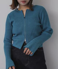 SENSE OF PLACE by URBAN RESEARCH / センスオブプレイス バイ アーバンリサーチ ニット・セーター | フレアスリーブジップセーター