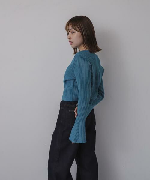 SENSE OF PLACE by URBAN RESEARCH / センスオブプレイス バイ アーバンリサーチ ニット・セーター | フレアスリーブジップセーター | 詳細2
