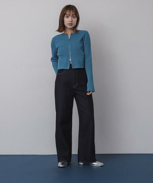 SENSE OF PLACE by URBAN RESEARCH / センスオブプレイス バイ アーバンリサーチ ニット・セーター | フレアスリーブジップセーター | 詳細3